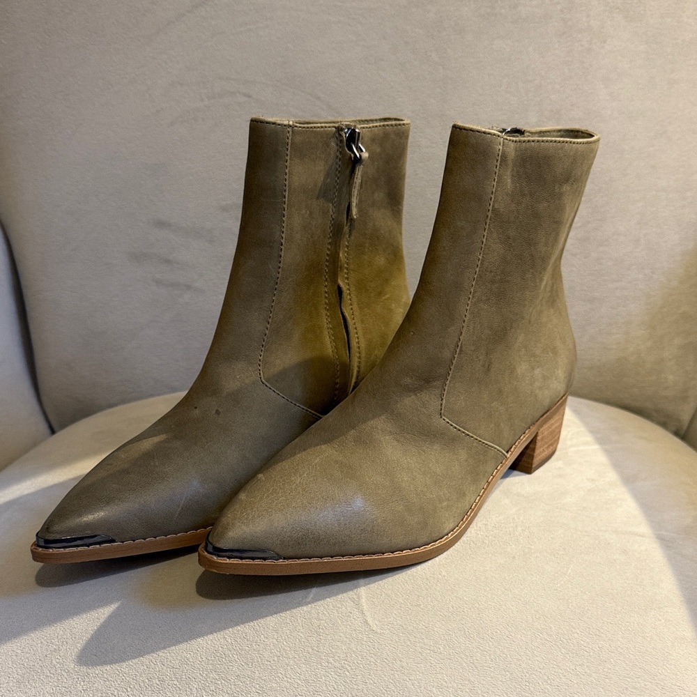 Stylish Olive Ankle Boots